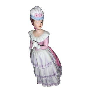 Home Interiors HOMCO 1431 Victorian Lady Figurine Porcelain 8.75 inches Tall